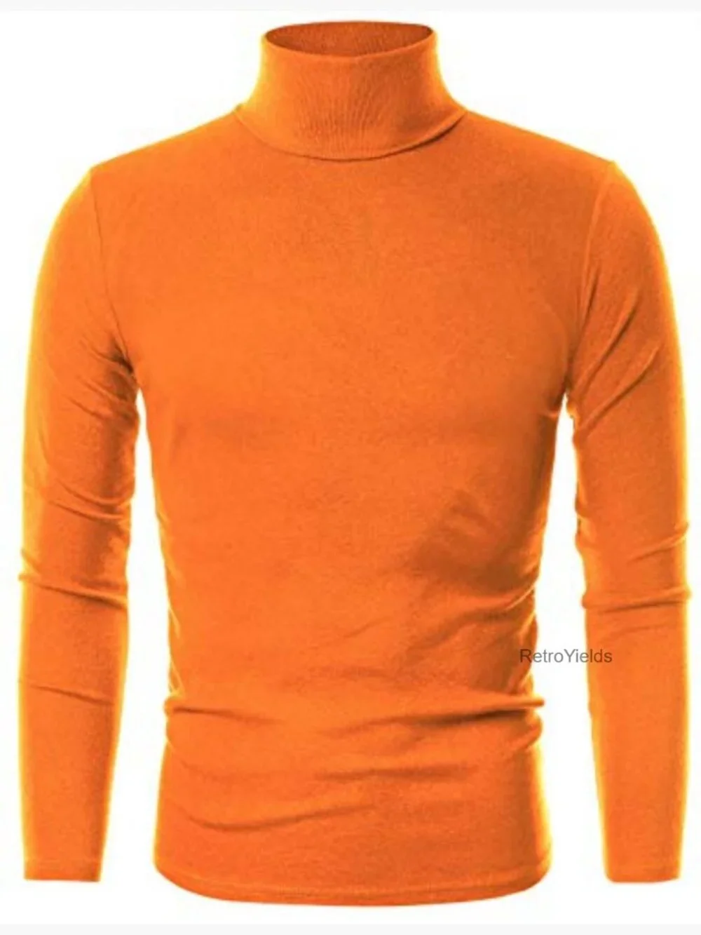 Men's Slim Fit Turtleneck Lightweight Cotton Pullover Sweater
